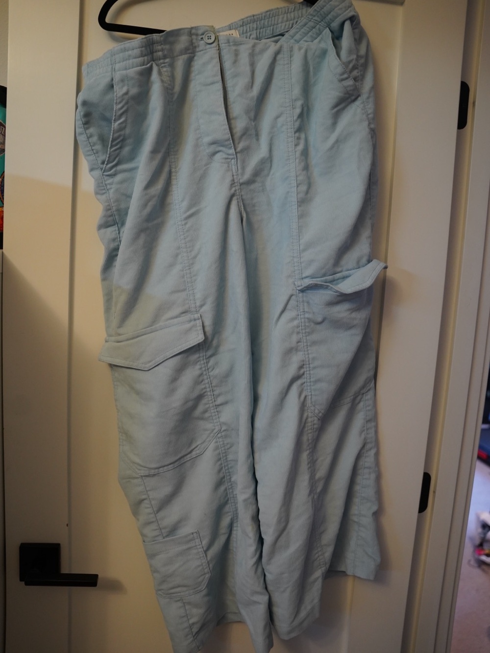 Topshop Light Blue Women's Cargo Pants